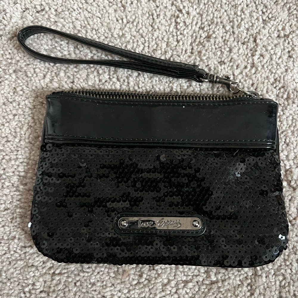 Express black sequin wristlet - Picture 2 of 3
